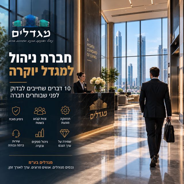 ניהול מגדל מגורים יוקרתי – כמה אנשי צוות באמת צריך במגדל?